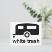 White Trash trailer icon - trailer park Briefkaart (Staand voorkant)