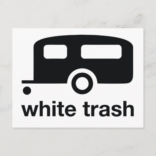 White Trash trailer icon - trailer park Briefkaart (Voorkant)