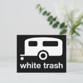 White Trash trailer icon - trailer park Briefkaart (Staand voorkant)