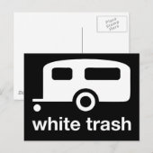 White Trash trailer icon - trailer park Briefkaart (Voorkant / Achterkant)