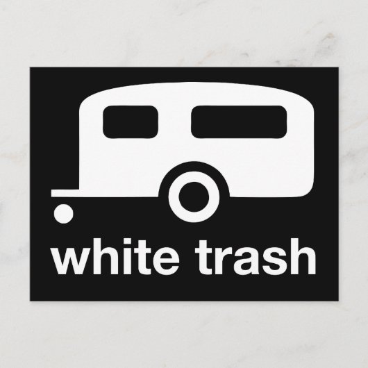 White Trash trailer icon - trailer park Briefkaart (Voorkant)