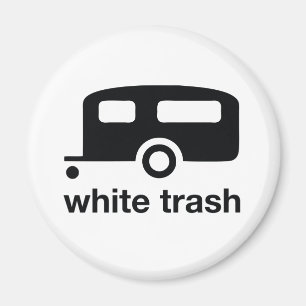 White Trash trailer icon - trailer park Magneet