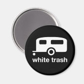White Trash trailer icon - trailer park Magneet (Voorkant / Achterkant)
