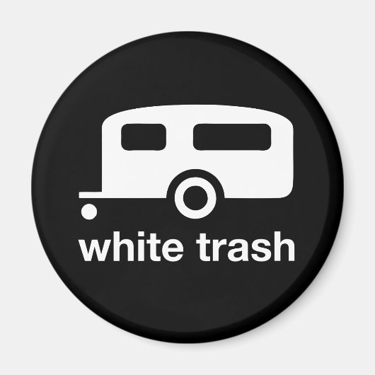White Trash trailer icon - trailer park Magneet (Voorkant)