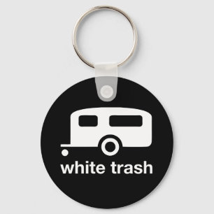 White Trash trailer icon - trailer park Sleutelhanger