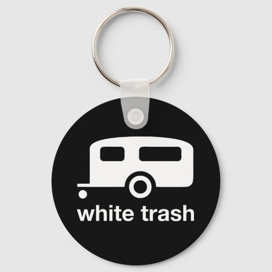 White Trash trailer icon - trailer park Sleutelhanger (Voorkant)