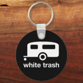 White Trash trailer icon - trailer park Sleutelhanger (Voorkant)