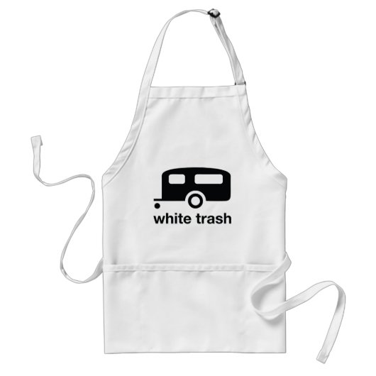 White Trash trailer icon - trailer park Standaard Schort (Voorkant)