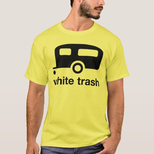 White Trash trailer icon - trailer park T-shirt (Voorkant)
