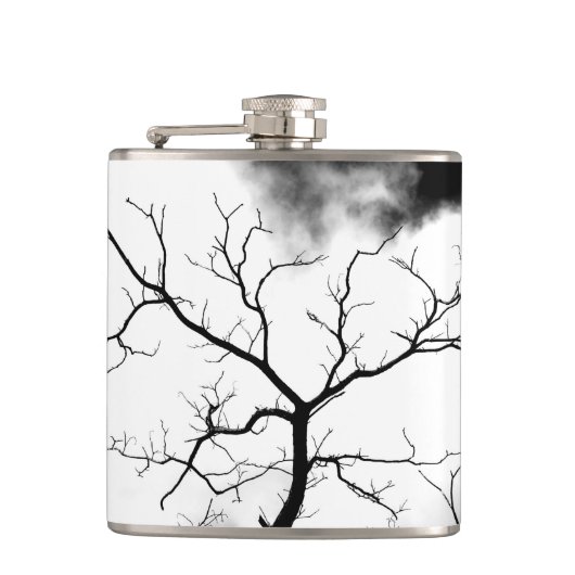 "White Tree" JTG Art Flask Heupfles (Voorkant)