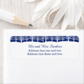 White Tree Silhouettes Elegant Kerstmis Etiket (Insitu)