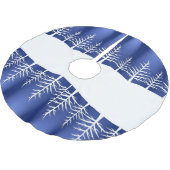 White Tree Silhouettes Elegant Kerstmis Kerstboom Rok (Gekanteld)