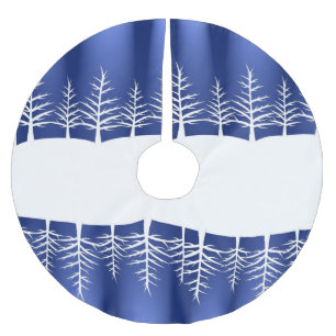 White Tree Silhouettes Elegant Kerstmis Kerstboom Rok