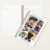 White Trendy 6 fotocollage jaarlijks Planner (Display)