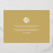 White Trendy Luxury Christmas Tree 2 Photos Family Folie Feestdagenkaart (Achterkant)