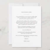 White Trendy Transparency Effect Photo Wedding (Achterkant)