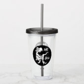 White Trex de baas Dino Acryl Drinkbeker (Voorkant)