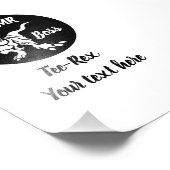 White Trex de baas Dino Foto Afdruk (Hoek)