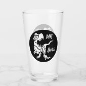 White Trex de baas Dino Glas (Achterkant)