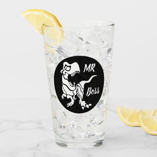 White Trex de baas Dino Glas (Voorkant ijs)