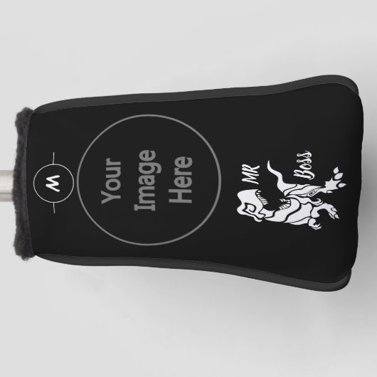 White Trex de baas Dino Golfheadcover (Voorkant)