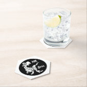 White Trex de baas Dino Kartonnen Onderzetters (Insitu)