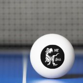 White Trex de baas Dino Pingpongbal (Net)