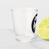 White Trex de baas Dino Shot Glas (Links)