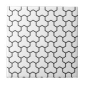 White Tri-Hex Tile Tegeltje (Voorkant)
