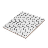 White Tri-Hex Tile Tegeltje (Zijkant)