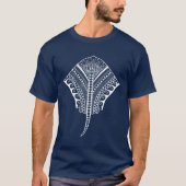 White Tribal Stingray T-shirt (Voorkant)