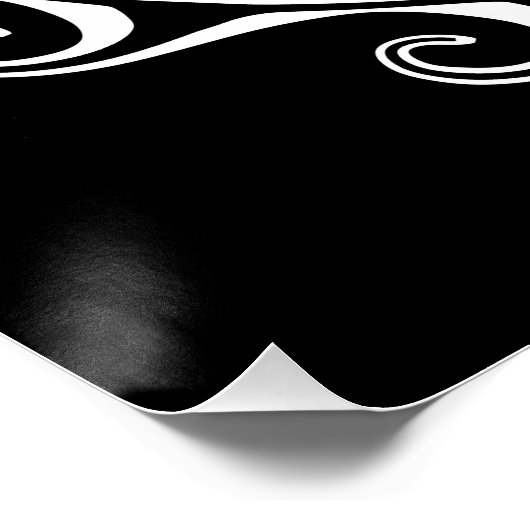 White Tribal Turtle Poster (Hoek)