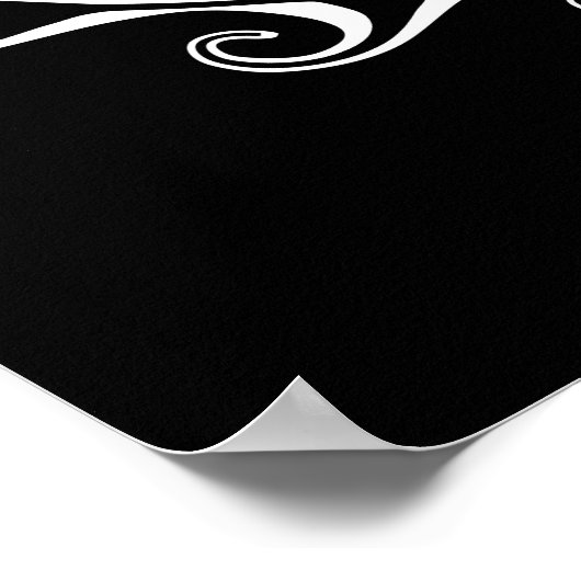 White Tribal Turtle Poster (Hoek)