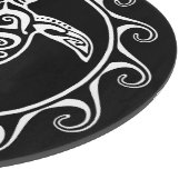 White Tribal Turtle Snijplank (Hoek)