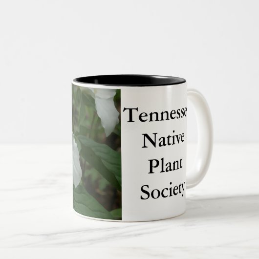 White Trillium Coffee Mok (Voorkant rechts)