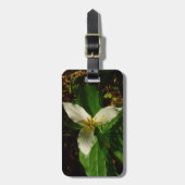 White Trillium Flower Spring Wilde Bagagelabel (Voorkant verticaal)