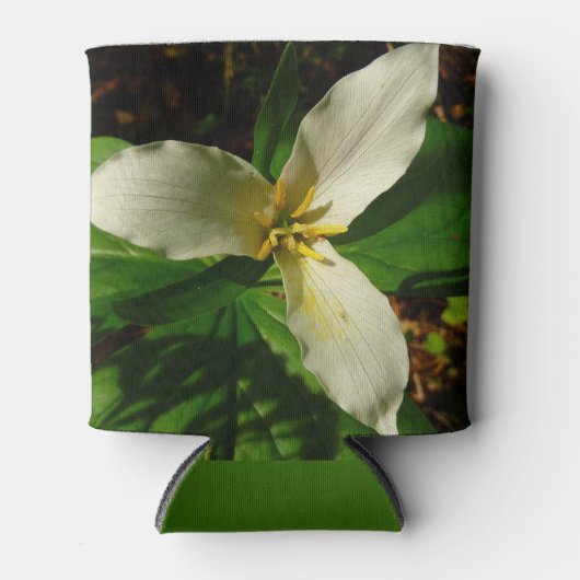 White Trillium Flower Spring Wilde Blikjeskoeler (Voorkant)