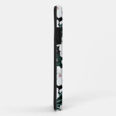 White Tropical Flowers Pattern Case-Mate iPhone Case (Achterkant/rechts)