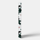 White Tropical Flowers Pattern Case-Mate iPhone Case (Achterkant / Rechts)