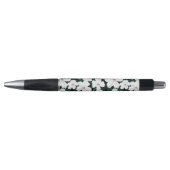 White Tropical Flowers Pattern Pen (Voorkant)