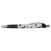 White Tropical Flowers Pattern Pen (Bovenkant)