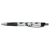 White Tropical Flowers Pattern Pen (Bodem)