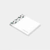White Tropical Flowers Pattern Post-it® Notes (Schuin)