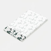 White Tropical Flowers Pattern Post-it® Notes (Schuin)