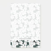White Tropical Flowers Pattern Post-it® Notes (Voorkant)