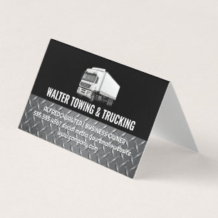 White Trucking Logo   Stalen Afwerking   Logistiek Visitekaartje