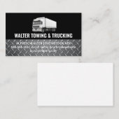 White Trucking Logo | Steel Trim | Logistics  Visitekaartje (Voorkant / Achterkant)