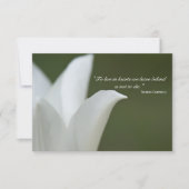 White Tulip Bedankt voor je sympathie (Voorkant)