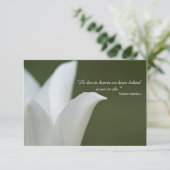 White Tulip Bedankt voor je sympathie (Staand voorkant)