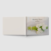 White Tulip Bouquet Spring Wedding Gastenboek (Volledig)